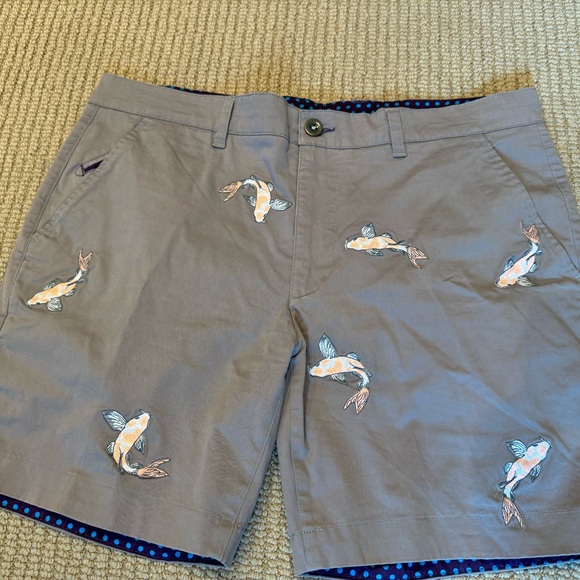 Lords of Harlech Edward Koi Shorts - men’s 34 - NWOT - color: elephant - Picture 3 of 9